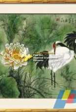 I LOVE CROSS STITCH OT-056 Cranes and Lotus