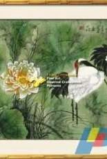 I LOVE CROSS STITCH OT-056 Cranes and Lotus