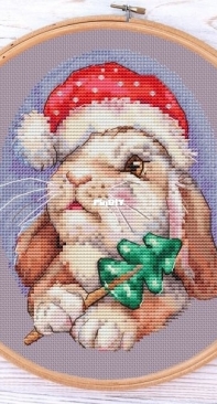 Rabbit With Christmas Tree by Anna Kuznetsova XSD XSD