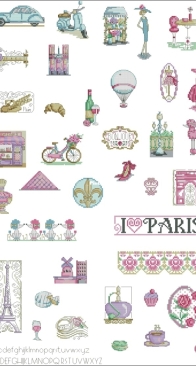 Chic & Trendy by Durene Jones from The World of Cross Stitching 277 PCS + XSD