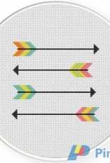 Daily Cross Stitch - Straight Arrows