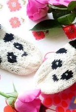 Babys Panda Socks by Milla H. -Eng.,Finnish-Free