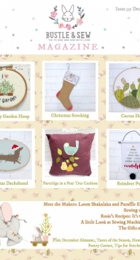 Bustle and Sew Issue 95 December 2018
