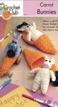 Annies Attic - SCC16 - Scrap Crochet Club - Carrot Bunnies