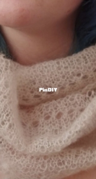 Textured Mohair Cowl by Bolly Blatcher-Free