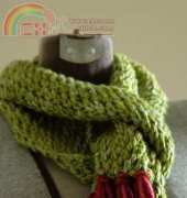 Alexandra Tinsley- Mossy Pebbles Knit Scarf