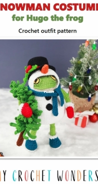My Crochet Wonders - Marina Chuchkalova - Snowman Costume for Hugo the Frog