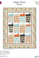 Happy Home Houses Quilt by Wendy Sheppard -Free