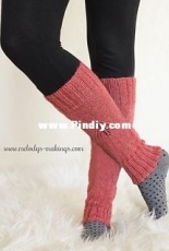 Wisteria Leg Warmers ~ Knit Version by Melody Rogers