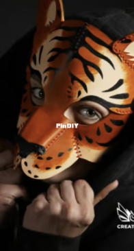 Creative Awl - Tiger Mask - Leather