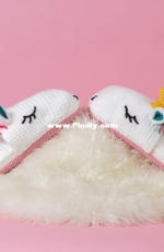 WeCrochet -  Brenda K. B. Anderson - 58091 - Glimmer Sisters Unicorn Slippers -  Free