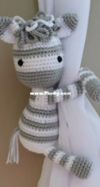 BB Adorables - Isabel R Davenpost -  Zebra Curtain Tieback