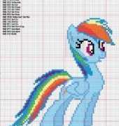 My Little Pony - Rainbow Dash (medium  size)
