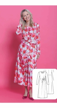 Knipmode - 2402-21 Dress - Sizes 34-54 - Dutch