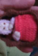 Tiny moses basket and doll