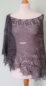Artichoke shawl by Maryna Radzko