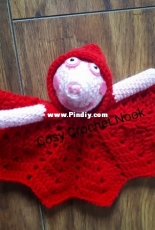 The Cosy Crochet Nook - Miss Jinty Designs - Jinty Lyons - Little Peppa Pig Riding Hood Lovie - Free