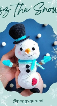 Peggygurumi - Peggy Lepcha - Blizz The Snowman
