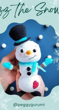 Peggygurumi - Peggy Lepcha - Blizz The Snowman