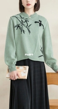 Bamboo Shadow Cardigan - Su Su Jie Jia - Susans Family - Free