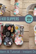 Beautiful Pie Shop-Maggies Stay-On Kid Slipper Booties by Kathryn Abbot