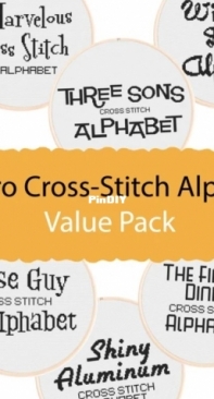 Happy Sloth Patterns - 10 Retro Alphabets
