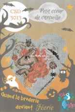 Chibi Stitches Design CSD 3013 - Petit Coeur de Citrouille / Little Pumpkin Heart