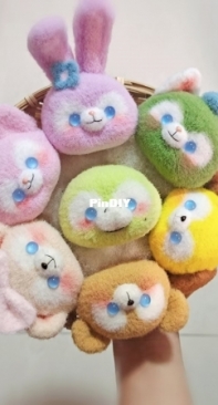 Yan Xiao Su - Seven Little Animals - Painter Cat, Bingbing, Meimei, Dada, Lulu, Belle, Aole - Chinese