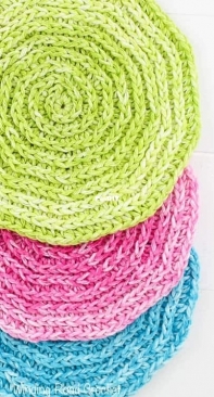 Winding Road Crochet - Lindsey Dale - Seeing Spirals Washcloth -  Free