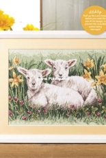 Spring Lambs by Clare Buswell from Cross Stitch Gold 144 XSD
