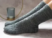 Rainy Window Socks by Helen Stewart