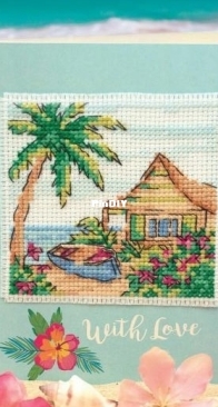 Caribbean Card by Durene Jones from Cross Stitcher 384 PCS + XSD