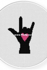 Daily Cross Stitch - Love Rocks