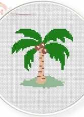 Daily Cross Stitch - Coconut Tree