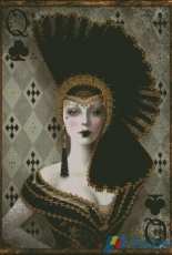 Mystic Stitch MG-129 Queen of Clubs