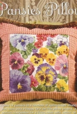 Pansies Pillow by Donna Vermillion Giampa from Just Cross Stitch June 2009