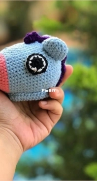 Anvis Granny Handicraft - Joy Pham Sontakke - Pattern 27 - Mini Mang BT21  - Free