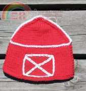 Barn Dishcloth - Yarnspirations - Lily Sugar n Cream - Free
