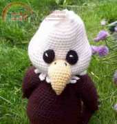 Fiber Doodles - K4TT - Palmer the Bald Eagle