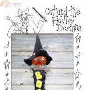 Cat and the Fiddle Designs-CF210-Boo Pumpkin