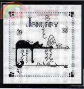 Calico Crossroads - Mini-Kats Happy New Year (January) XSD