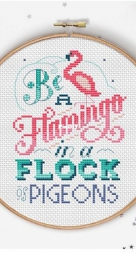 Stitchrovia - Be A Flamingo by Emma Congdon