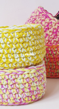 Chinita crochet - Nadine Geoffroy - Crochet basket  - Cesto crochetero - Spanish - Free