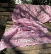 Lace Shawl finished