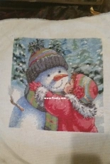 Dimensions a kiss for snowman