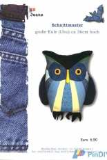 Ex Jeans-Grosse Eule by Monika Paul-German