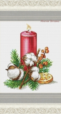 Christmas candle by Maria Brovko XSD