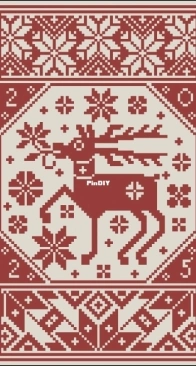 Modern Folk Embroidery - The Yule Stag  XSD+PCS