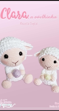 Lovely Craft - Jessely Tainara - Clara the sheep - Clara a Ovelhinha - Portuguese
