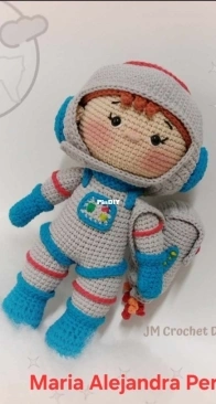 JM Crochet Designs - María Alejandra Perotti - Max Astronaut